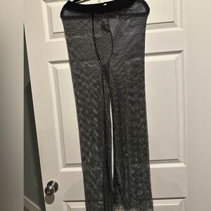 Steve Madden Shimmering Threaded Mesh Pants